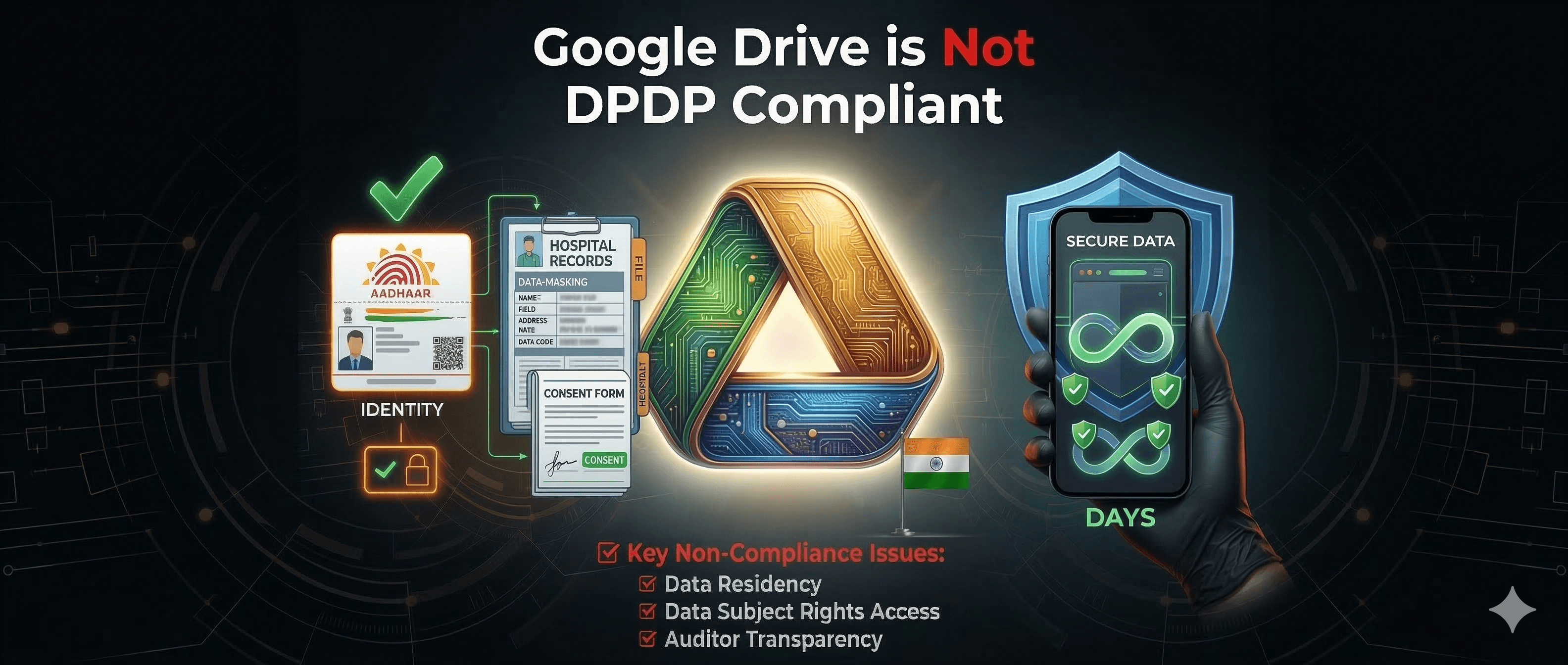 Google Drive is Not DPDP Compliant